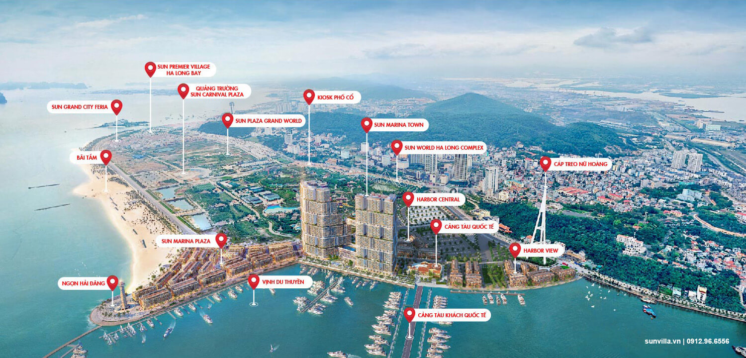 vị trí shophouse sun elite city hạ long